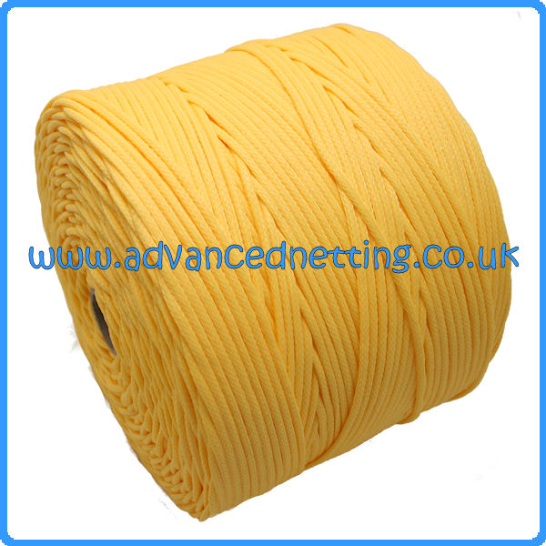 3mm Yellow Braided PE Twine (2 kilo Spool)