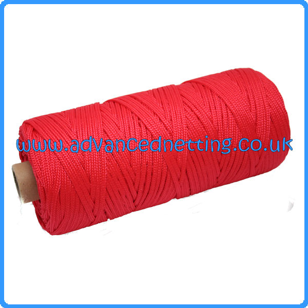 2mm Red Braided Multifiliment PP (1 KG Spool) - Click Image to Close