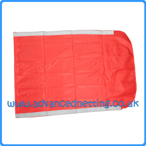 Large Red Dhan Flag with Reflective Strips