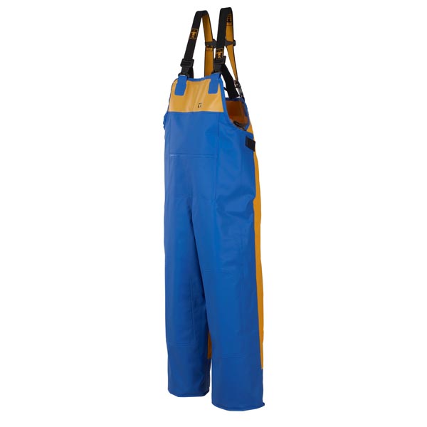Guy Cotten Drembib Bib & Brace Trousers - Blue/Yellow- Size: Small