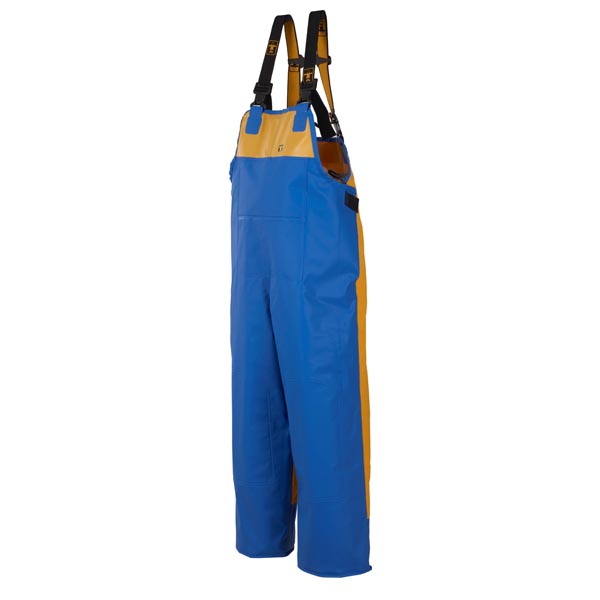 Guy Cotten Drembib Bib & Brace Trousers - Blue/Yellow - Click Image to Close