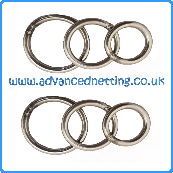 30mm ID Stainless Steel Purse Rings (20 Pack) - Click Image to Close