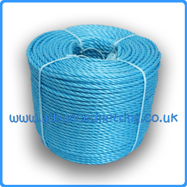 12mm Blue Twisted Splitfilm Rope 220m coil - Click Image to Close